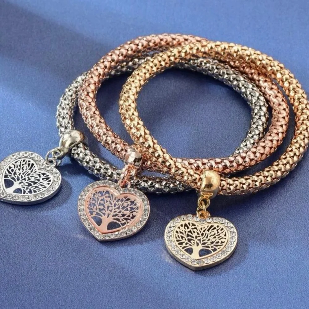 ⭐️RESTOCK⭐️NEW! Gold / Silver / Rose Gold & CZ Tree 🌳 of Life Bracelets - Picture 3 of 8